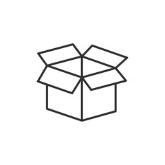 Box icon template black color editable. Box symbol style vector sign isolated on white background. Simple logo vector illustration for graphic and web design.