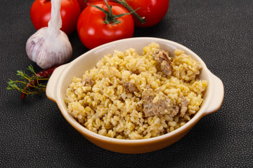 Bulgur with meat