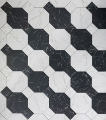 ceramic tile with abstract geometric mosaic pattern for the kitchen