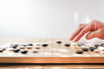 igo chinese board game with black and white stone, Japan Go, Go game(Wei qi)