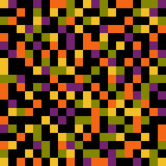 seamless pattern design with colorful pixels