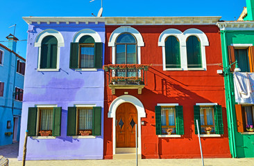 Fototapeta na wymiar Burano , case colorate.