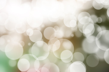 Abstract bokeh festive background with defocused lights