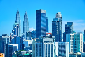 Fotobehang Skyscrapers in Kuala Lumpur © badahos