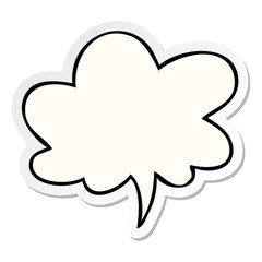 cartoon speech bubble sticker and speech bubble sticker