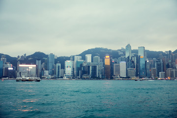Obraz premium Panoramę Hongkongu