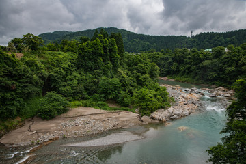 手取川の峡谷