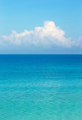 Beautiful sky and blue sea