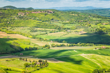 Fototapeta premium Landscape near Montepulciano town in Tuscany region of Italy, Europe.