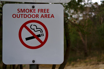 Smoke Free Outdoor Area Sign