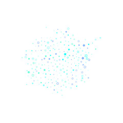 Blue, cyan, turquoise glitter stars confetti
