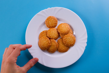 plate with cookies