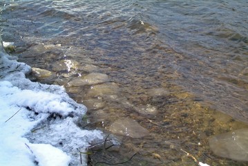 Bank of the Moscow river in November , South port.