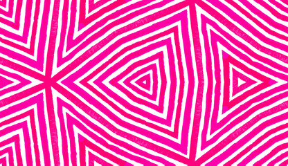 Pink red Geometric Watercolor. Delightful Seamless