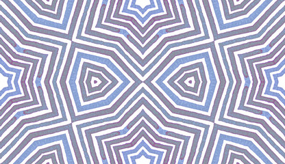 Blue Geometric Watercolor. Cute Seamless Pattern. 