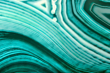 contrast cyan light and dark lines in agate - obrazy, fototapety, plakaty