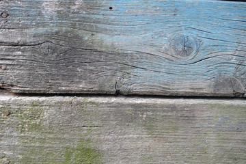 Weathered wooden painted wall.