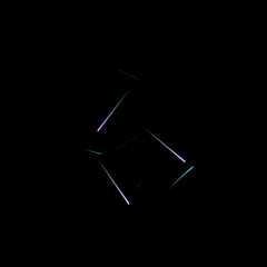 Fast Effect. Motion Neon Light Movement static