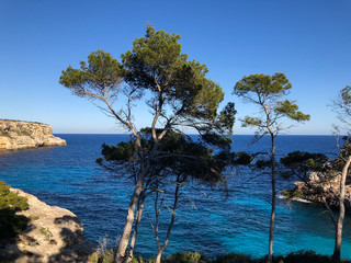 Playa de Formentor Cala Pi de la Posada , beautiful beach at Cap Formentor, Palma Mallorca, Spain