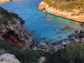 Playa de Formentor Cala Pi de la Posada , beautiful beach at Cap Formentor, Palma Mallorca, Spain