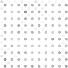 Gray polka dot pattern. Seamless vector background