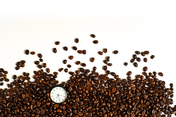 Watch in the coffee bean stack.