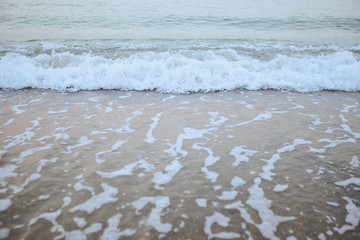 Fine beach and wawes under the summer sun