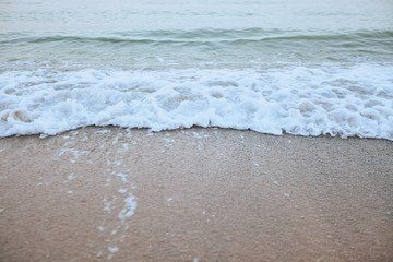 Fine beach and wawes under the summer sun