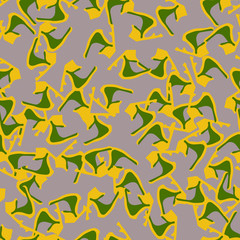 UFO camouflage of various shades of beige, green and yellow colors