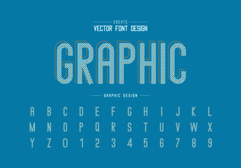 Pixel font and alphabet vector, Letter typeface and number design, Graphic text on background