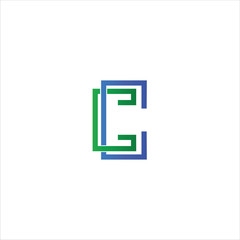 Minimal line letter initial C CC logo. Abstract and elegant shape font sign. logotype vector design template for personal identity branding, creative industry, web, business, corporate and company