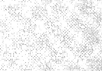 Black abstract grunge texture background, Old pattern overlay vector, Halftone dot monochrome