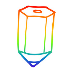 rainbow gradient line drawing cartoon colored pencil