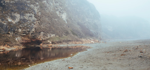 Blast beach and Chemical beach, North East England 