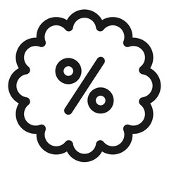 discount, sale - minimal line web icon. simple vector illustration. concept for infographic, website or app.