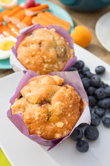 muffins aux myrtilles
