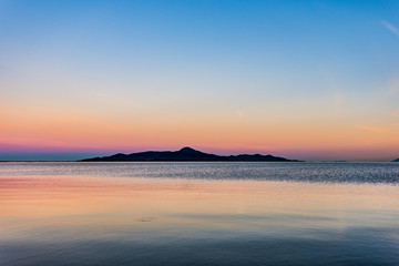 Obraz premium Island at blue hour