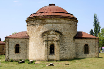 Ancient Muslim temple. Old Khan mosque. Sheki, Azerbaijan