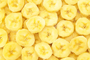 Slices of canana fruits texture
