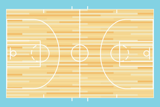 Basketball Court Vector