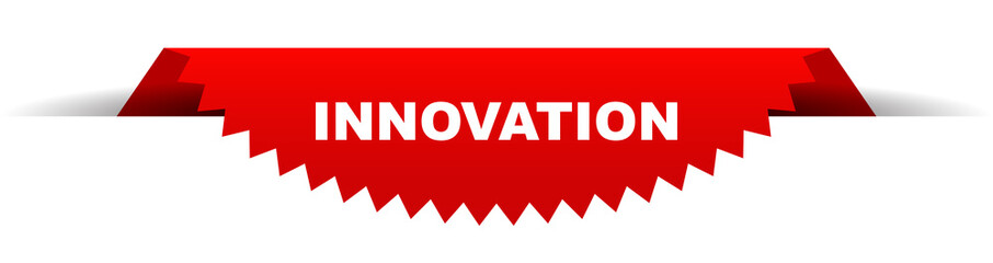 red vector banner innovation