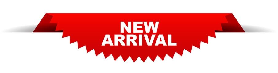Fototapeta premium red vector banner new arrival