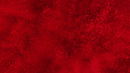 Super Slowmotion Shot of Red Powder Explosion at 1000fps.