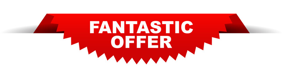 Fototapeta premium red vector banner fantastic offer