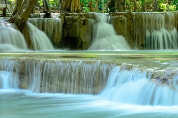 Huaymaekamin Waterfall in Kanchanaburi.