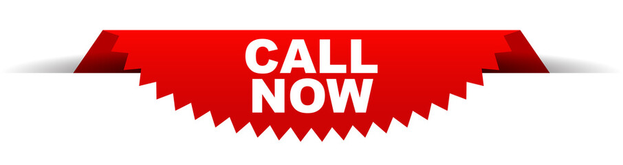 Fototapeta premium red vector banner call now