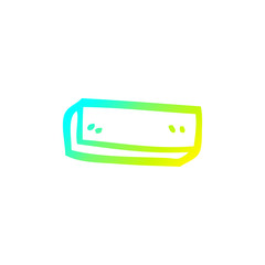 cold gradient line drawing cartoon minus symbol