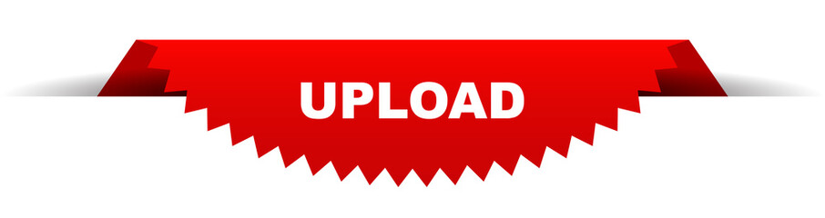 Fototapeta premium red vector banner upload