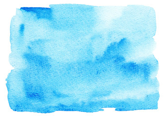 Abstract blue watercolor blurred background.Bright soft gradient color.Graphic element for design