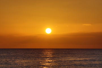 Sonnenuntergang am Meer